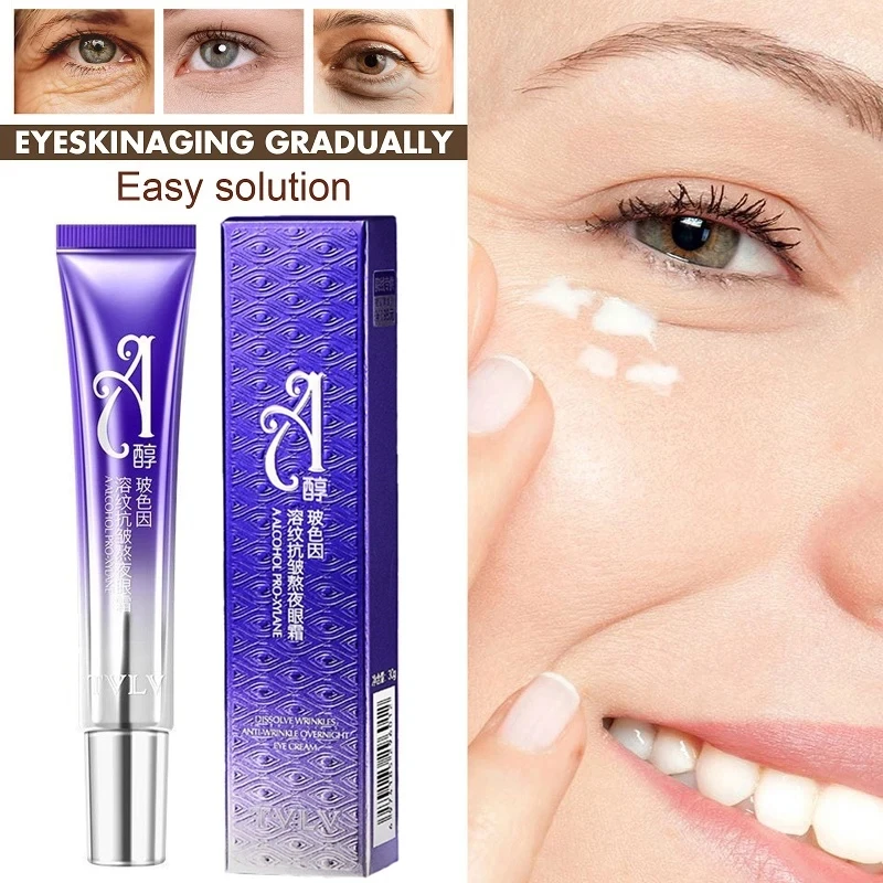 New Anti-Wrinkle Eye Cream Fades Fine Lines Anti Dark Circles Eye Serum Remove Eye Bags Puffiness Anti-Aging Firmness Eye Care