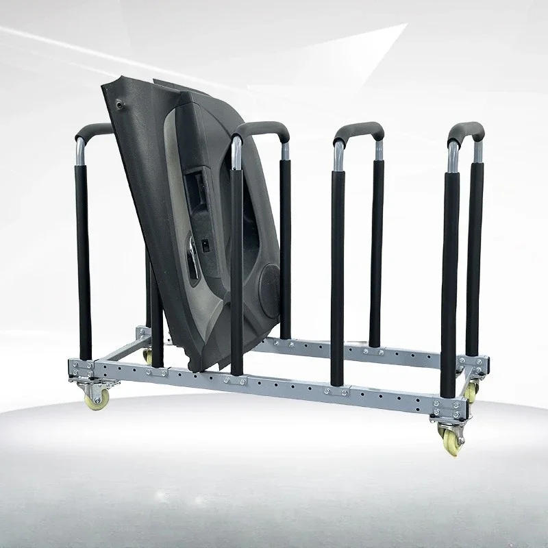 Car maintenance door interior panel placement rack, mobile storage rack, display rack, windshield placement storage