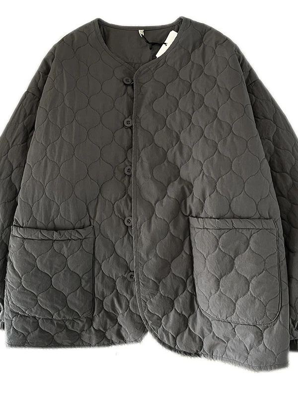 レトロなひょうたん柄のふわふわコットンジャケット レディース 秋冬コットン服 スイートフォレストシステムブランド レディース通勤服