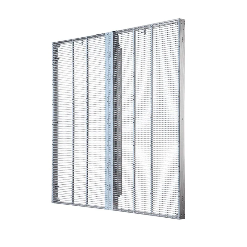 Indoor P3.9 transparant mesh-scherm voor glazen etalage