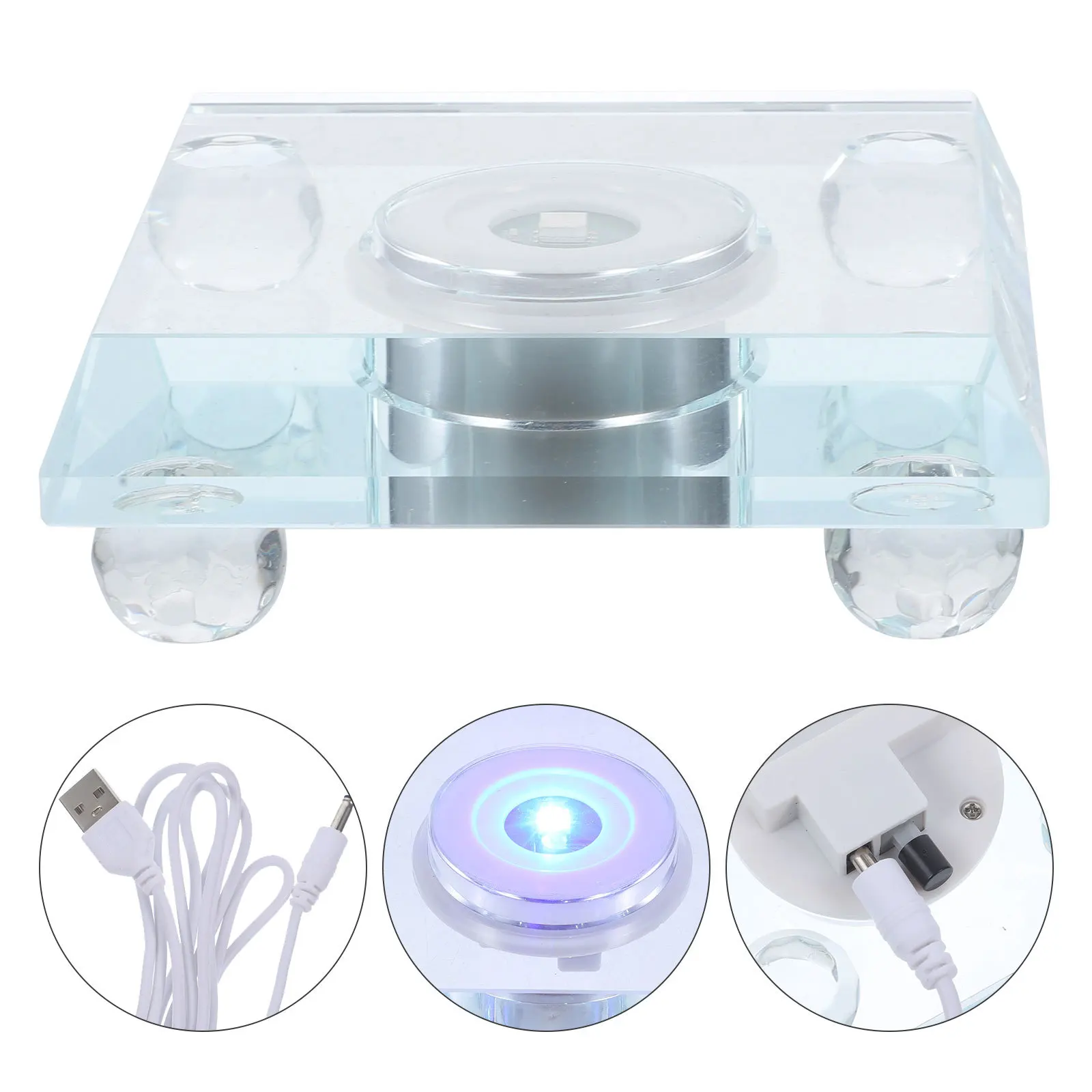 

Led Light Crystal Lamp Base Led Display Stand For Glass Art Crystal Display Base Home Decor Collectibles