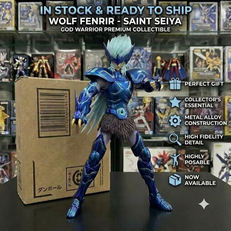 【Novo em Estoque】 Saint Seiya MST Epsilon Wolf Fenrir Envio Garantido em 24H Asgard Myth Cloth EX Figura de Ação em Metal Fundido