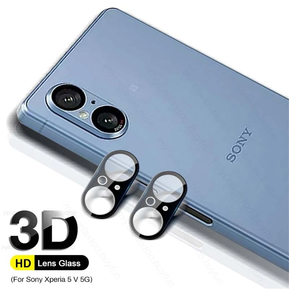 Xpreia 5V Xperia5 V Case 2PCS 3D Tempered Glass Camera Lens Protectors For Sony Xperia 5 V 5V V5 Xperia5V 5G 2023 XQ-DE54 6.1\