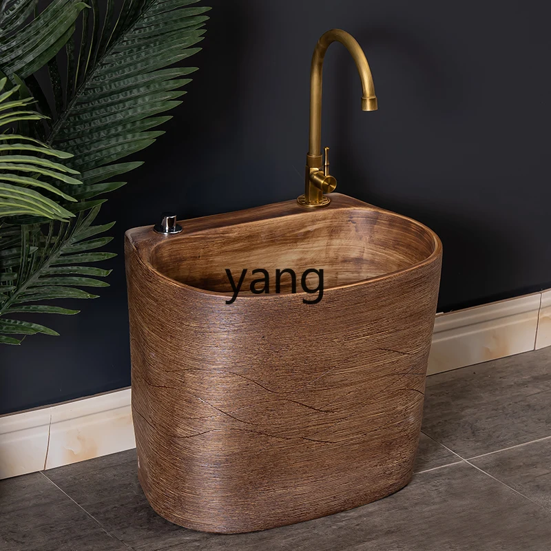 

CX Balcony Household Mop Pool Bathroom Ceramic Mop Pool Courtyard Outdoor Integrated