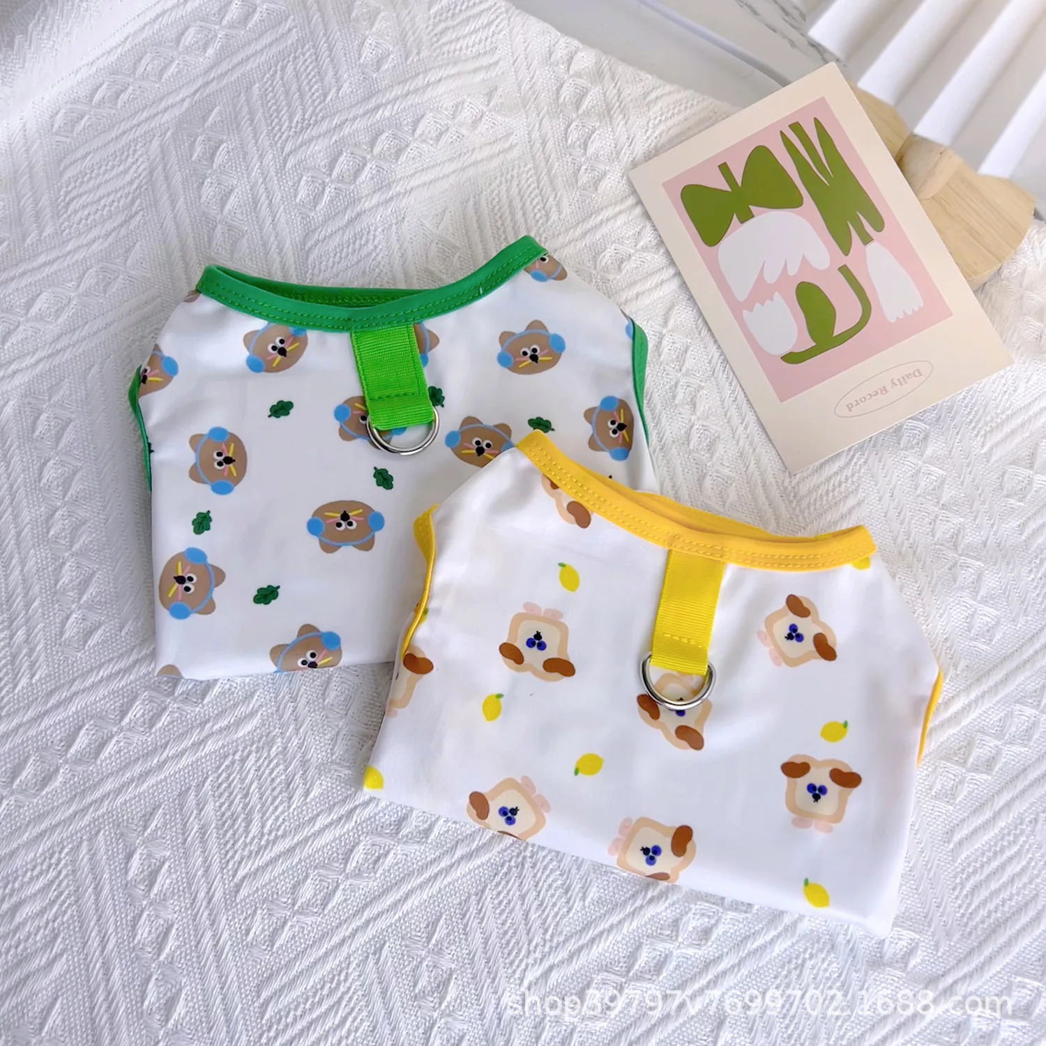 Spring/Summer New Light and Thin Pet Dogs Cats Clothes Vests Teddy Bears Small Dogs Puppy Clothes Dog Cooling Vest