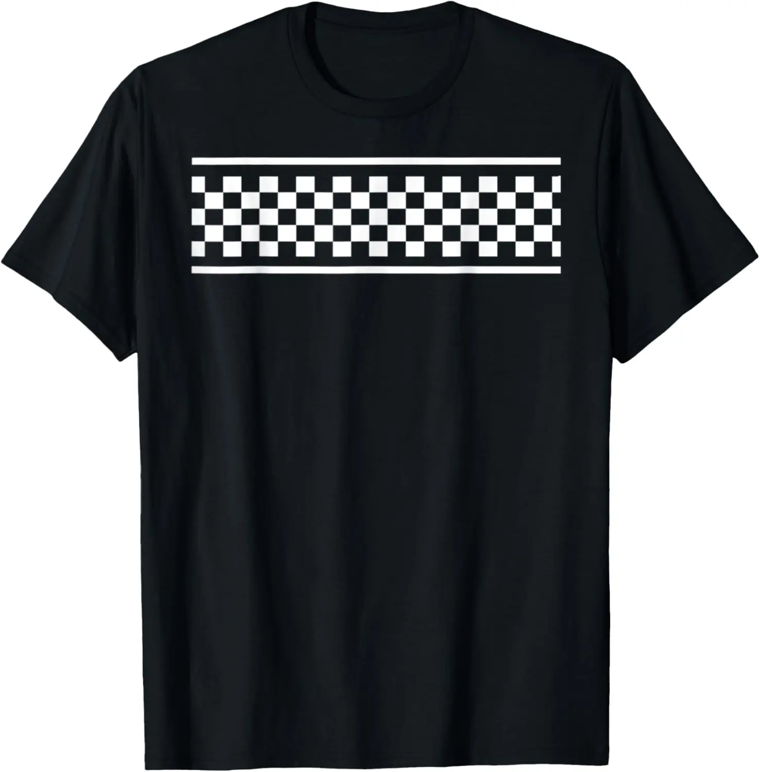 Checker Pattern Checkerboard Skater Surfer Style Teens T-Shirt