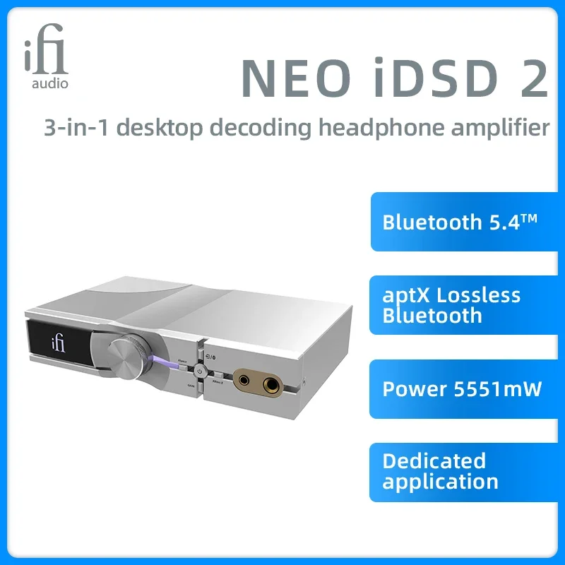 IFi NEO iDSD 2 Three in One Desktop Decoder Ear Amplifier Balanced Lossless Bluetooth Multifunction