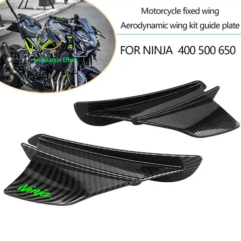 Ninja 250,300,400,500,650,1000,Z1000SX 오토바이 Winglet 공기 역학적 윙 키트 스포일러