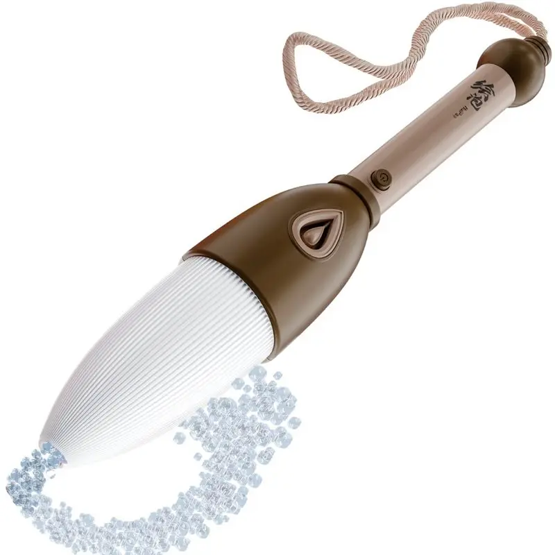 New Arrivals-Bubbles Writing Bubbles Pen Brush Handheld Electric Bubble Blower Brown