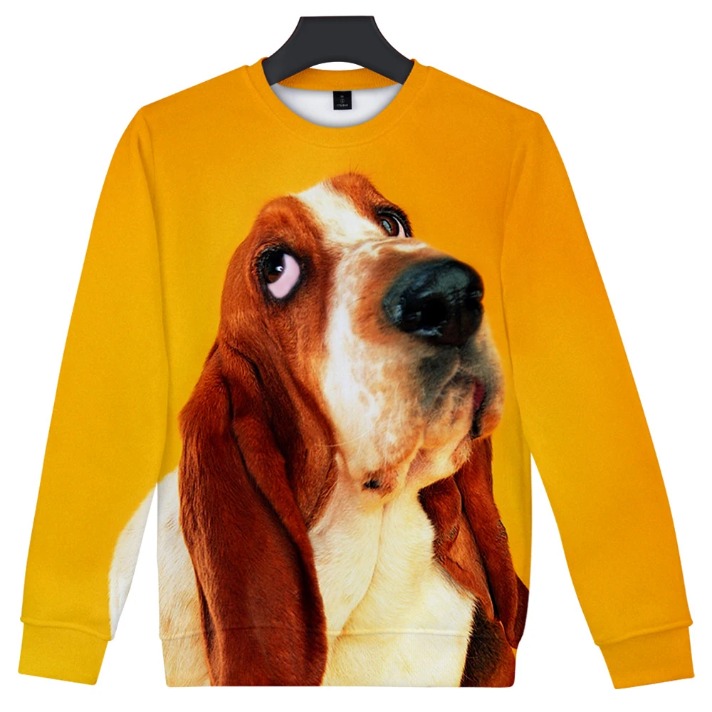 

crew neck sweater men's and women's clothing high street trend Fashion couple round neck long sleeves animal
