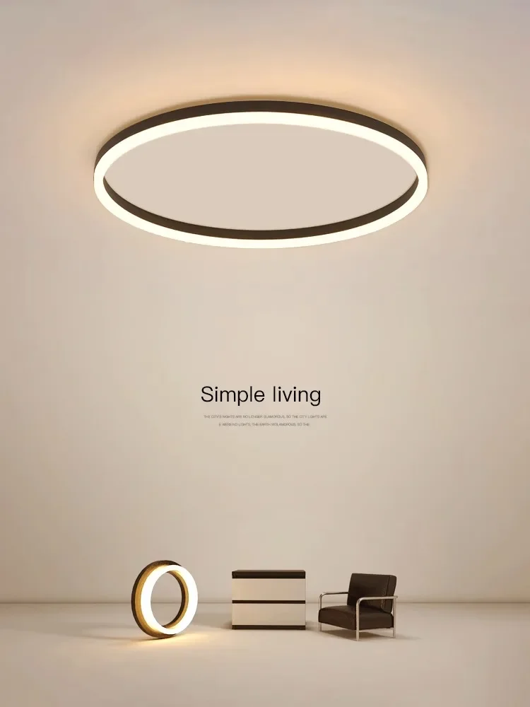 minimalismo moderno led luzes de teto circulo simples regulavel lustre iluminacao para o quarto lustre nordic lampadas teto 01