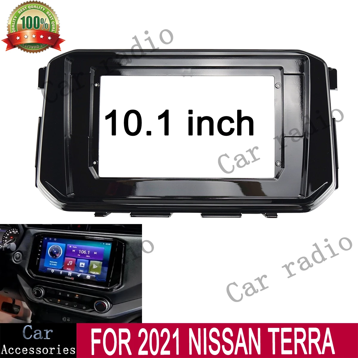 For 2021 NISSAN TERRA 10.1INCH Car Radio Android Stereo Frame Player Head Unit Fascia Panel Dash Board Cover