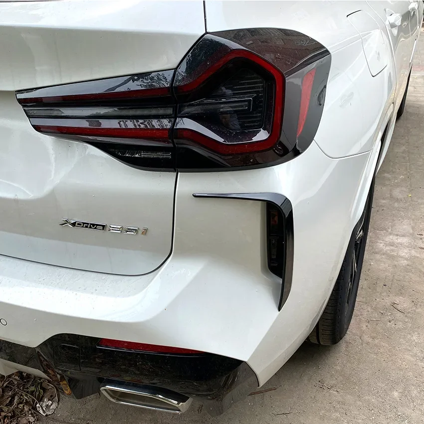 Car Rear Side Wind Knife Spoiler for BMW X3 G01 LCI M Sport 2022+ Tail Side Air Vent Wind Splitter Auto Aftermarket Parts