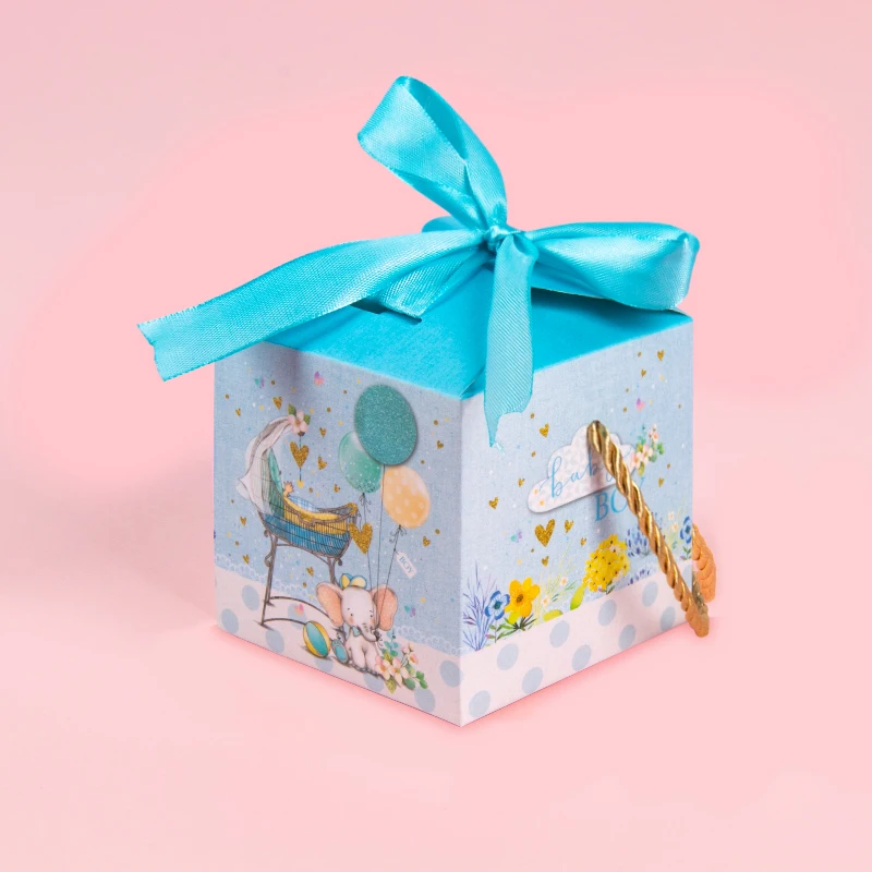 Cute Cartoon Animal Candy Box for Kids Birthday Gift Bag Boy Girl New Baby Shower Favor Gender Reveal Boxes Party Decorations