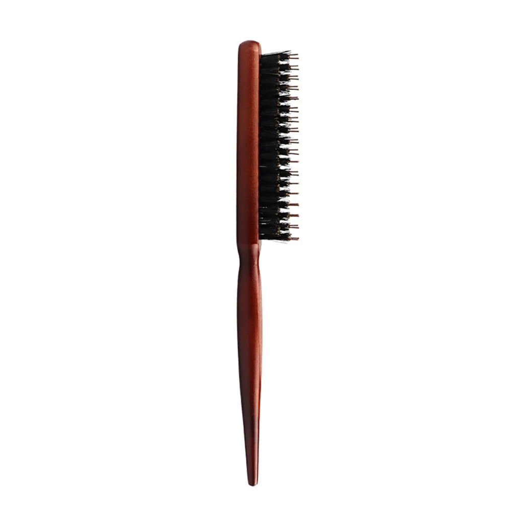 

1Pcs Brown Wooden Bristle Hair Teasing Comb Perfect Gift for Family and Friends All Hair Types Bristle Hairbrush
