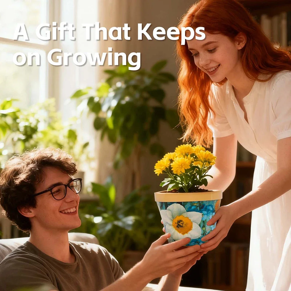 3D Puzzle Vase DIY Creative Living Room Decoration Flower Arrangement Modern Simple Home Decoration Ornaments Gift for Friends