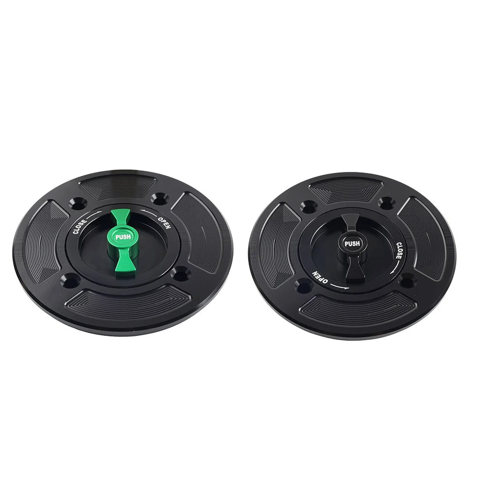Motorcycle 4-Holes Fuel Gas Tank Cap Keyless for Kawasaki EX650 Ninja 500 KLX230 Z650 Z900 Versys-X 250 300 ZX6R ZX636 ZX10R