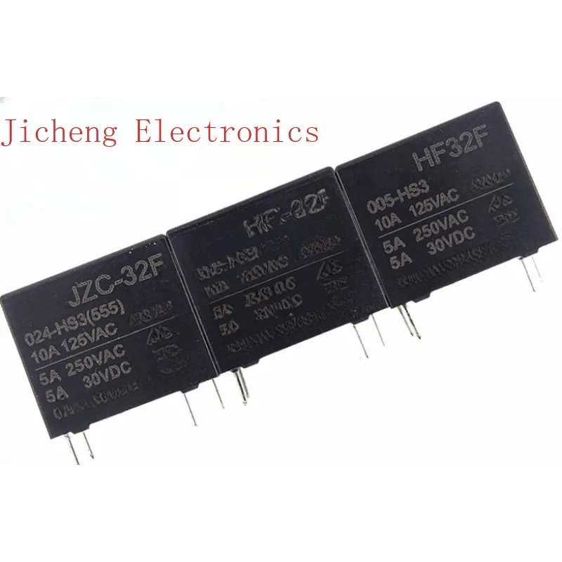 10PCS Relay JZC/HF33F 32F-G-005 012 024-HS3 ZS3 HS ZS VDCA