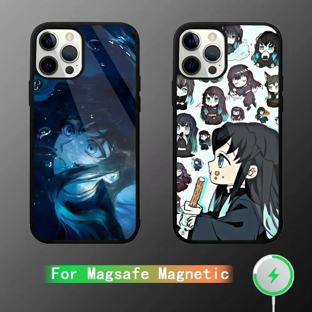 

Anime Muichiro Tokito Phone Case For iPhone 16,15,14,13,12,11,Pro,Max,Plus,Mini,SE New Magsafe Magnetic Wireless Charging