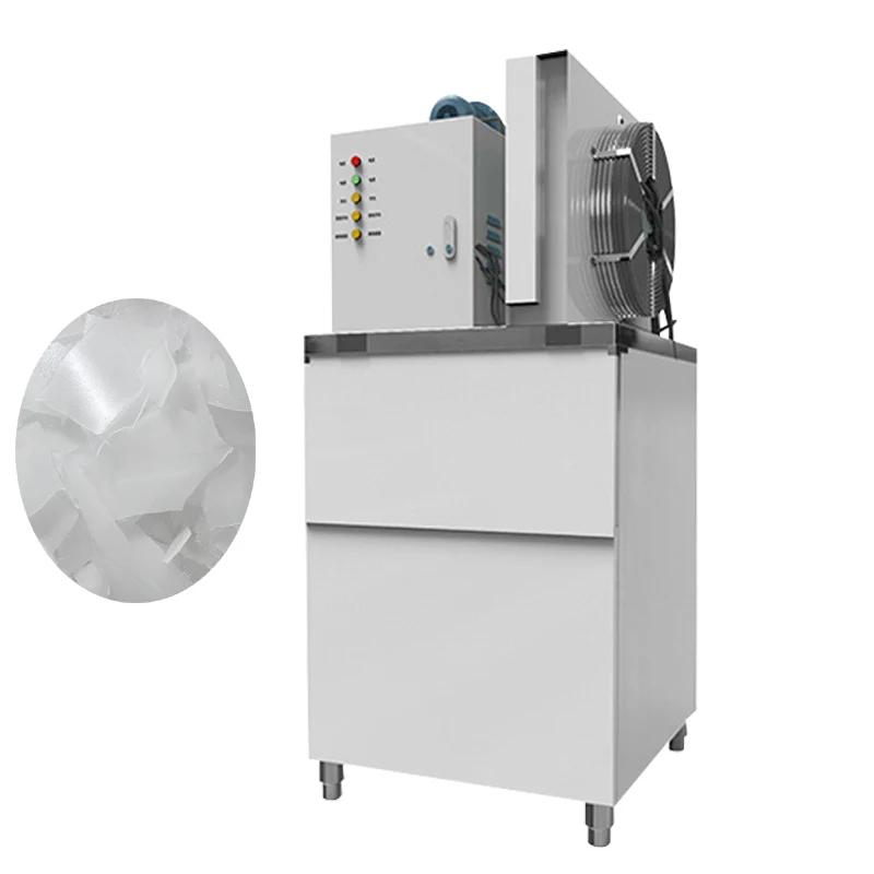 

Commercial 300-1000 Kg Seafood Supermarket Self-Service Ice Table Flake Ice Machine Ice Tray Ice Maker Machine