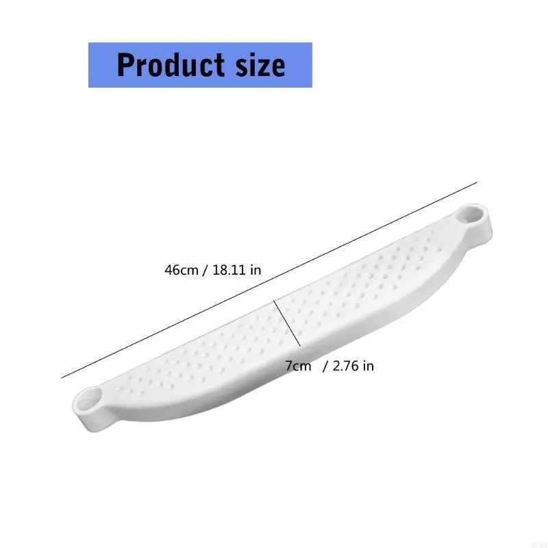 Reposapiés plástico 97BE, reposapiés antideslizante, sillas altas, reposapiés, instalación sencilla, mejora estabilidad