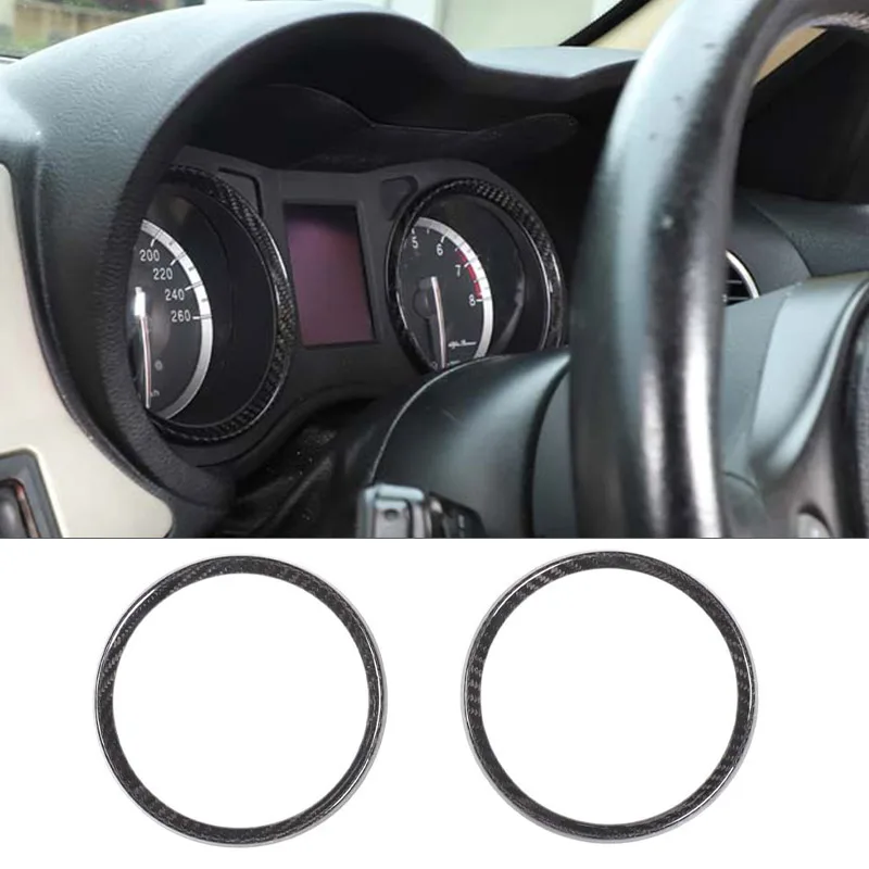 For Alfa Romeo 159/Brera/Spider 2004-2011 Real Carbon Fiber Car Front Dashboard Decoration Frame Dial Ring Edge Trim Accessories
