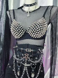 New Underwear Bras Newest Sexy Lingerie Women'S Rhinestone Cover Bra Top Silver Plunge Wire Free Bralete Fashion Sequined