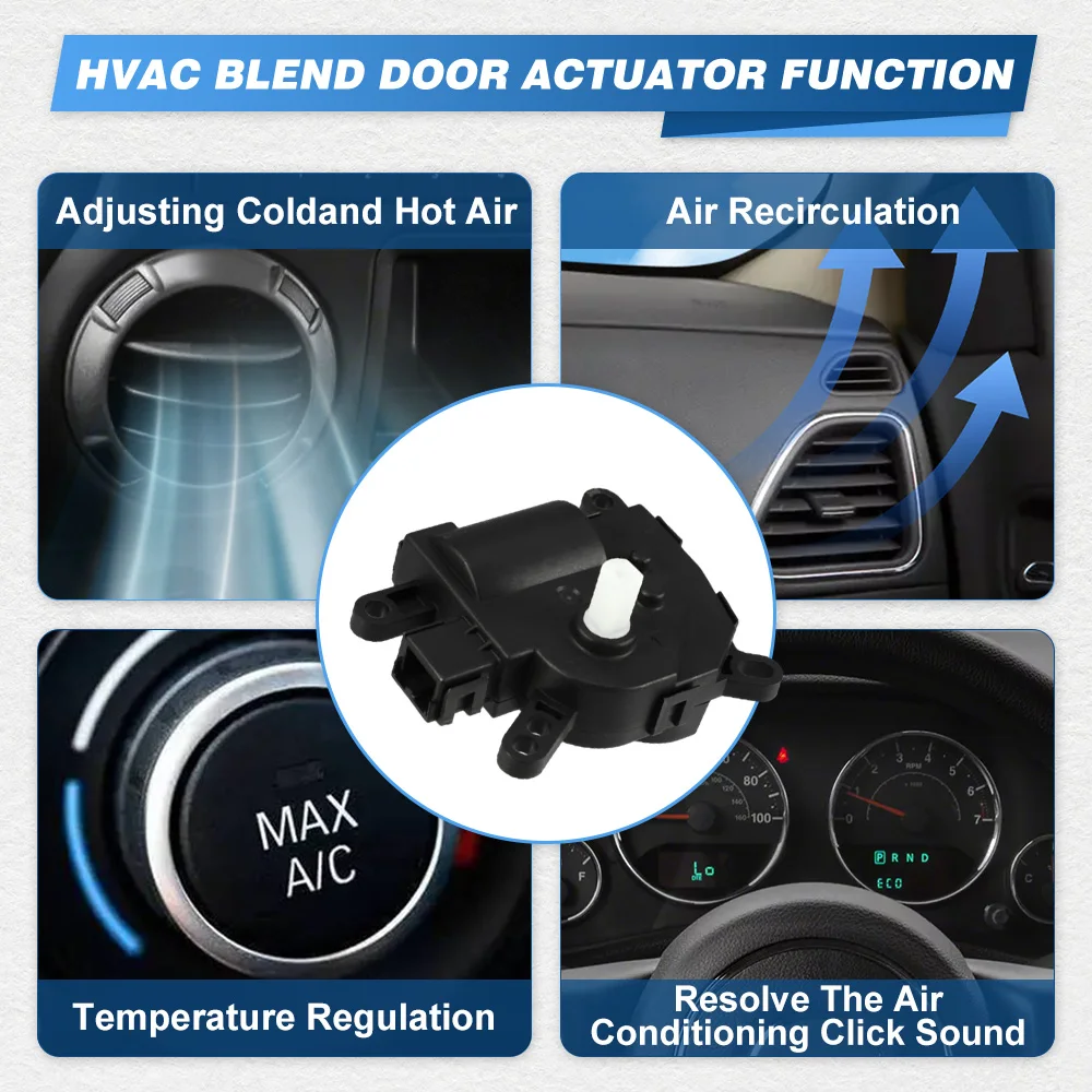 

For Ford Focus 2.0L I4 2.3L I4 2005-2007 HVAC Heater Air Blend Door Actuator 1M5Z19E616AA ,YH1857 604256