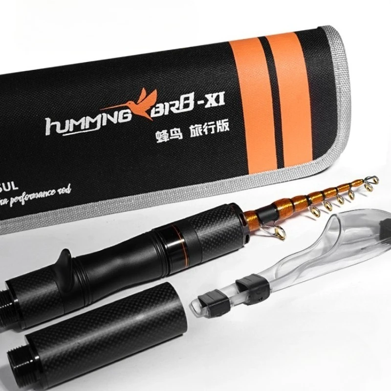 

Телескопическая приманка для колибри, удочка UL Travel Edition, мини-удочка, пистолет с прямой ручкой, портативное колесо для выброса