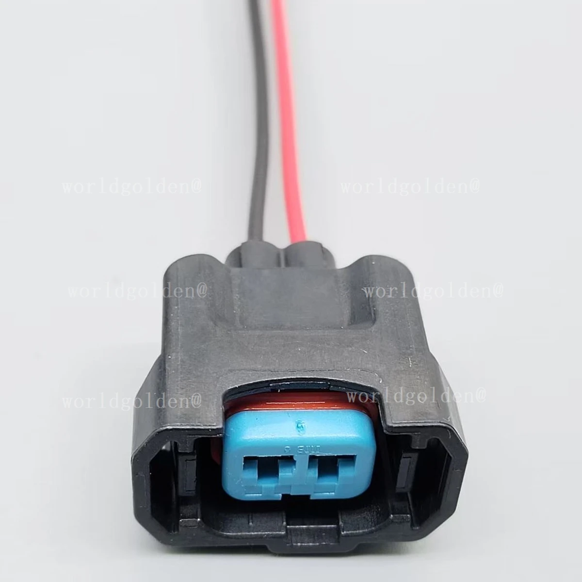 6189-0533 Automotive Connector Kit 2Pin Male Female with Blue Insert Red Rubber Seal for Toyota
