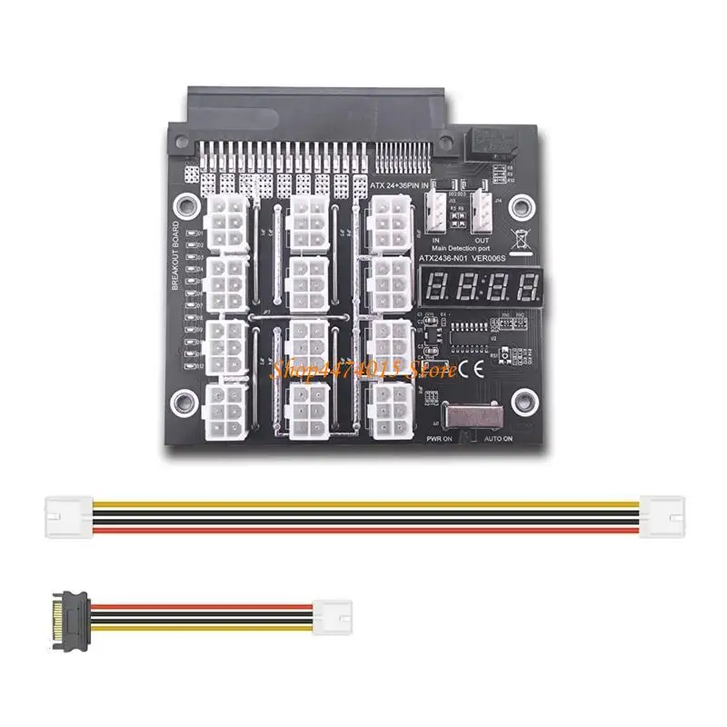 

K1AA 12 x 6Pin Power Supply Board Adapter Converter 12V for ethereum BTC
