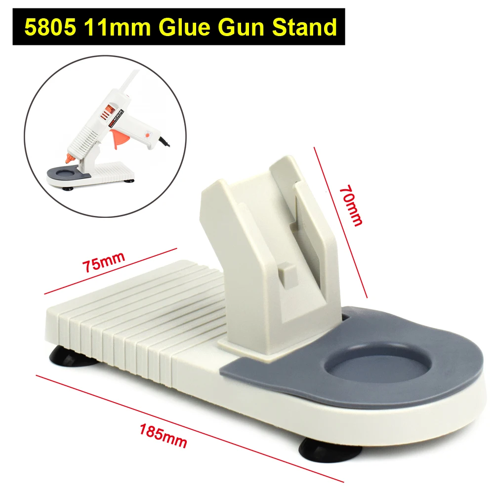 NEWACALOX Glue Gun Stand Hot Melt Glue Gun Holder with Non-Stick Glue Gun Pad for 113/5805 EU 20W/150W Glue Gun Home Repair Tool