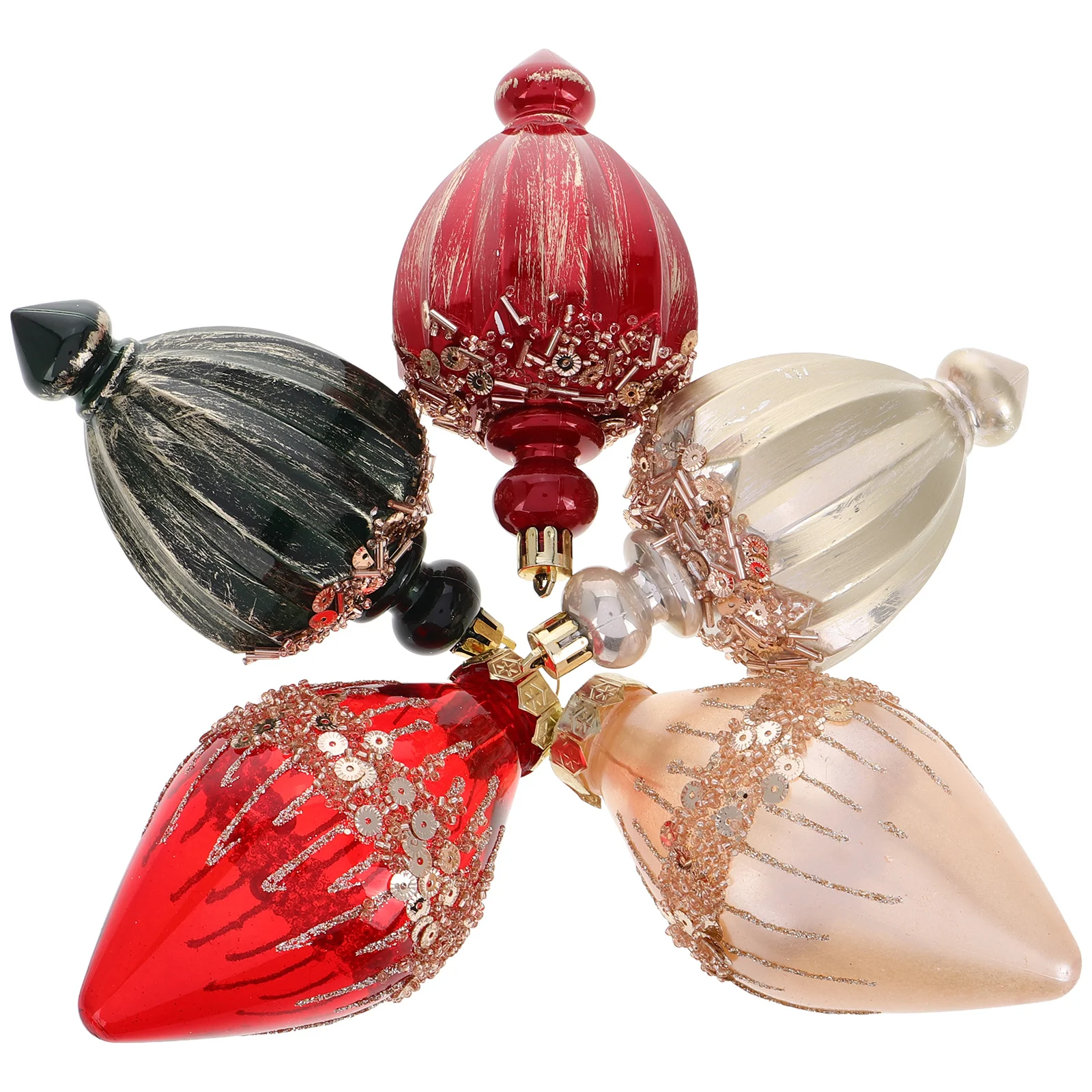 

5 Pcs Christmas Hanging Ornaments Ball Decorations Tree Adornments Decors Balls