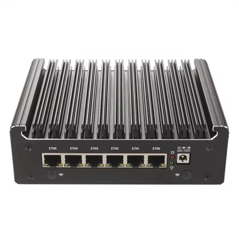 Topton Intel Pentium Gold 8505 i3 1125G4 N100 Fanless Mini PC 6 LAN i226-V 2.5G Firewall Router DDR5 DDR4 NVMe Proxmox pfSense