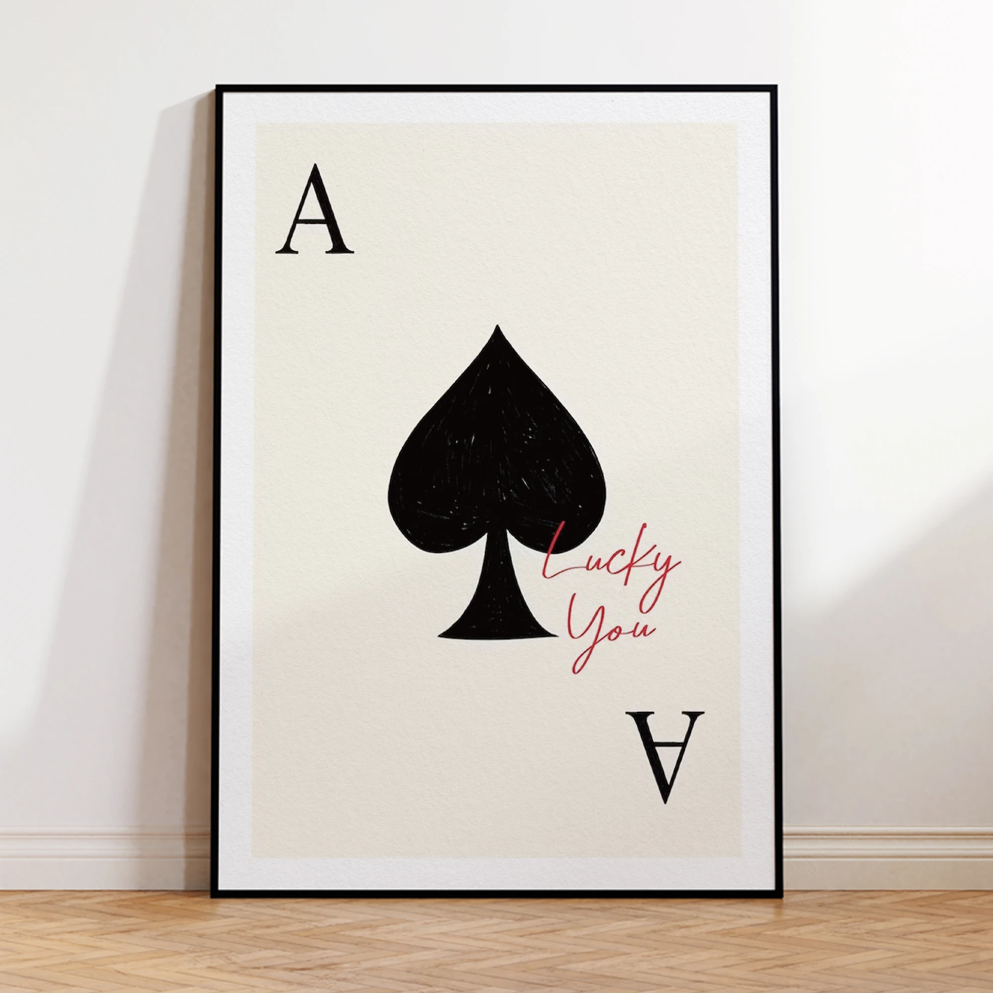 Lucky You Playing Poker Wall Art Prints Canvas Painting Poster Picture For Living Dining Bed Room Home Decor