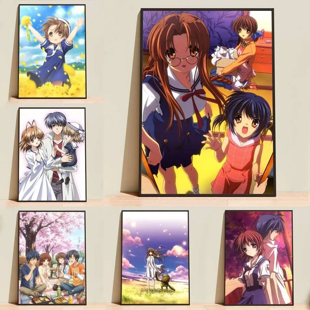 Nagisa Anime C-Clannad After Story Poster High Quality Dorm Living Room Aesthetic Wall Decoration Painting Stickers Gift