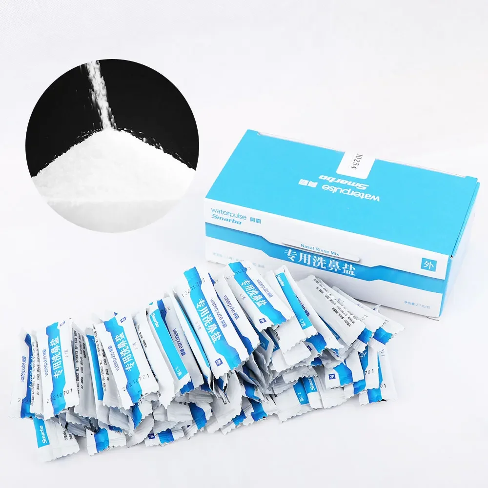 60pcs 2.7g Nasal Wash Salt Rinse Allergic Rhinitis Relief Nose Cavity Protector Irrigation  Adults Children Nose Cleaner Salt