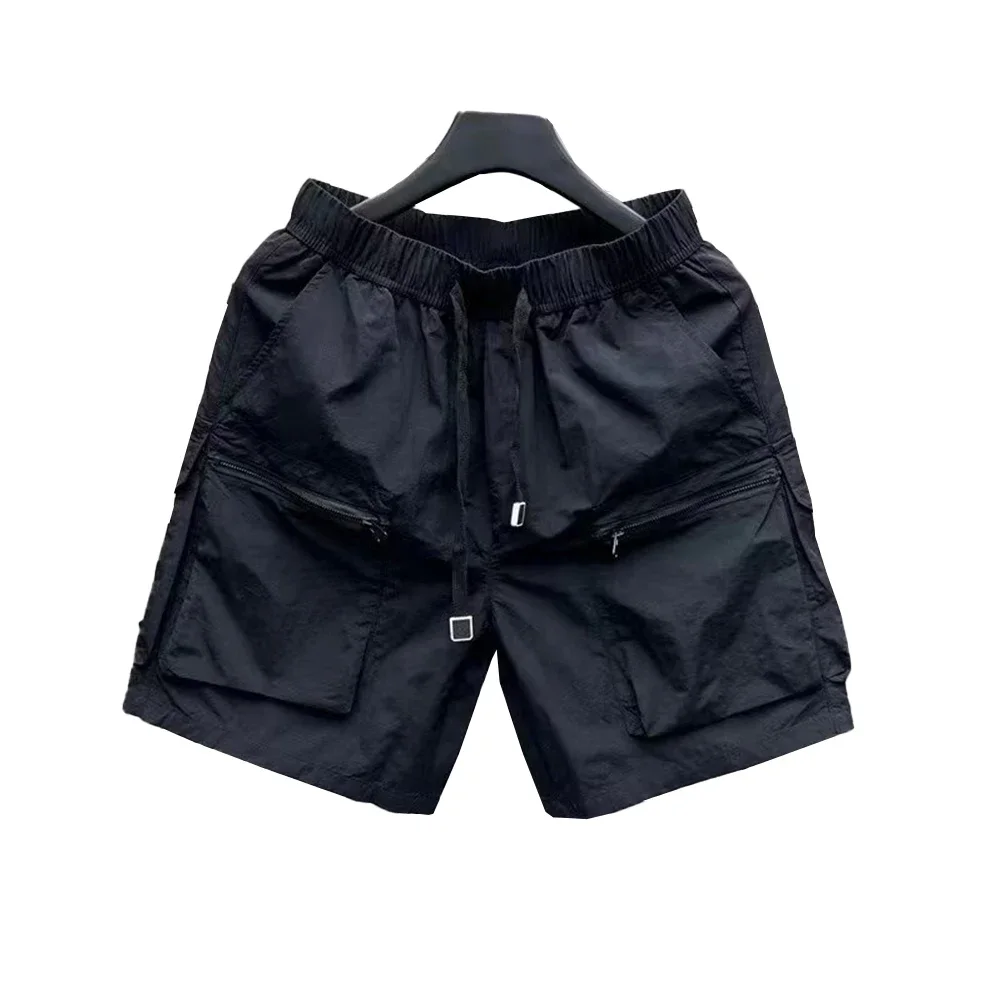 

Holiday Cycling Fishing Beach Shorts Mens Multi Pocket Outerwear Regular Retro Solid Color Straight Sweatpants