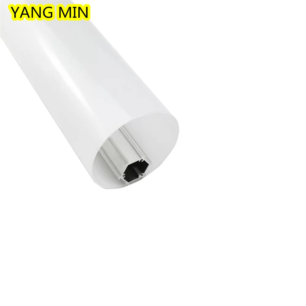 Imagem -02 - Led Alumínio Tubo Perfil Pingente Luz Personalizado Eachpiece Forma Redonda Cieling Luz 50cm 75 mm de Diâmetro