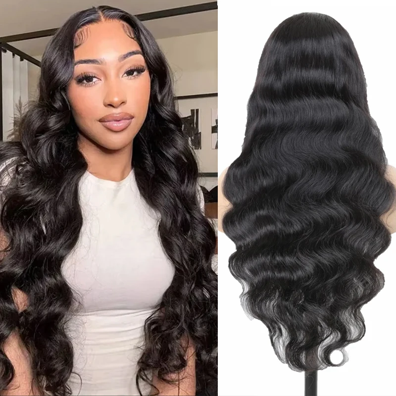 

13x6 Lace Front Human Hair Wig Body Wave Human Hair Wigs Pre Plucked Wigs Human Hair Natural 250 Density for Black Women