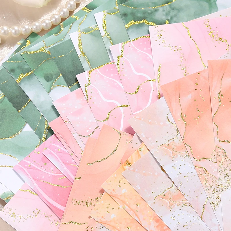 10 Sheets/Pack Decorative Craft Stationery Sticker Colorful art with gilded background scrapbooking supplies  6 Choices