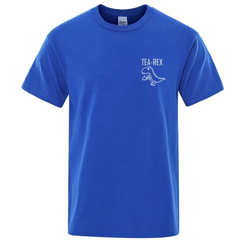 Men's High Quality Cotton Funny Casual Dinosaur Design Printing Summer Cool O-neck for Men T-shirt Male Tees Hip Hop Men Top gallery 3