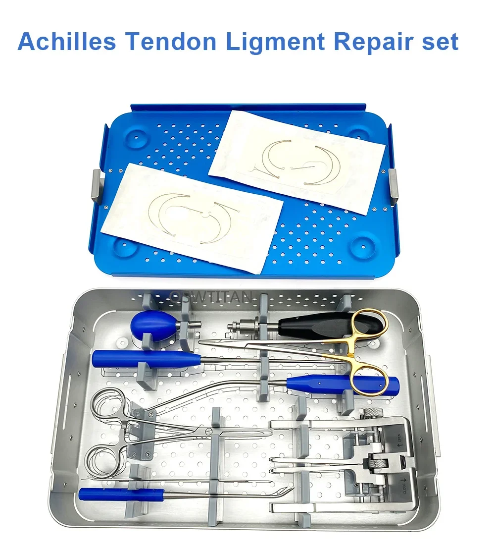 Achilles tendon and ligament revision instrument set Kit Stainless Steel Orthopedic Surgical Instrument Autoclavable