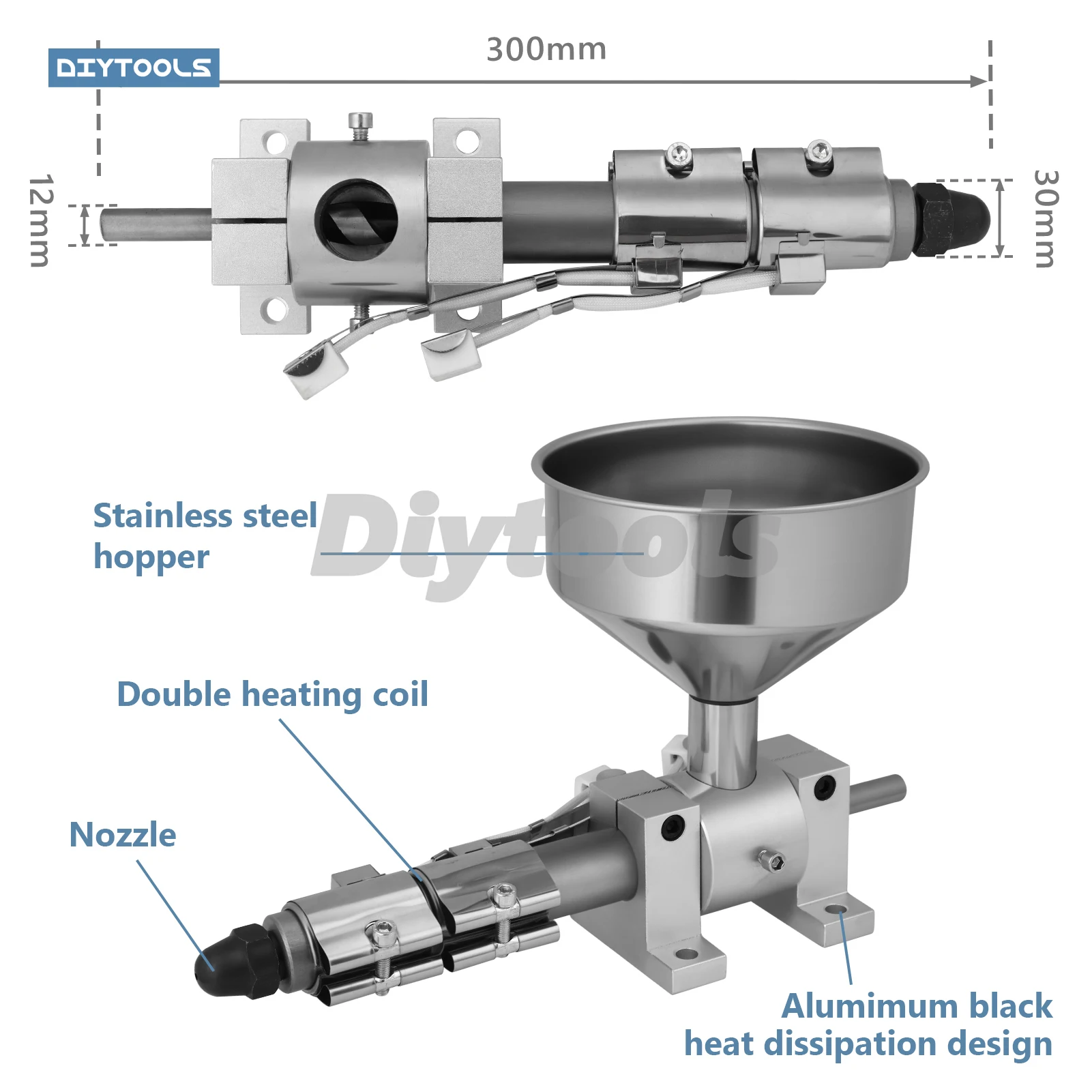 3D Printer Line Desktop Desktop Small Extruder Microplastic Extruder Adhesive Powder 3D Printing Line Plastic Machine Compact