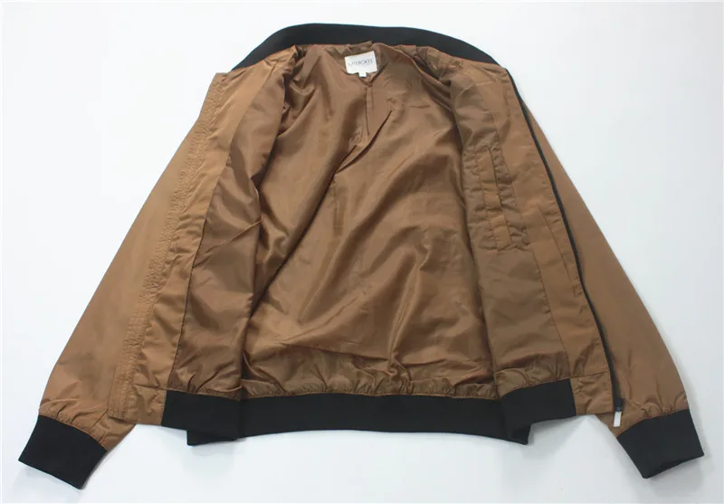 

Men's Pilot Casual Jaet Outdoor Sports Baseball Zipper Coat Retro Versatile Trendy Spring Autumn Stand Fit Polyester