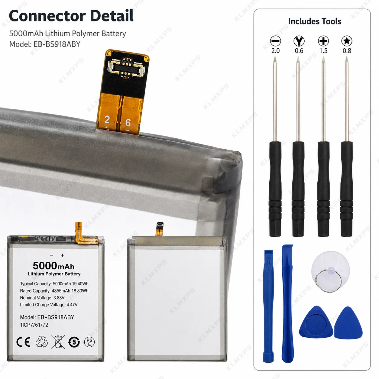 EB-BS918ABY 5000mAh Original Capacity Battery for Samsung S23 Ultra 5G SM-S918 Replacement Mobile Phone Internal Batteries image 6