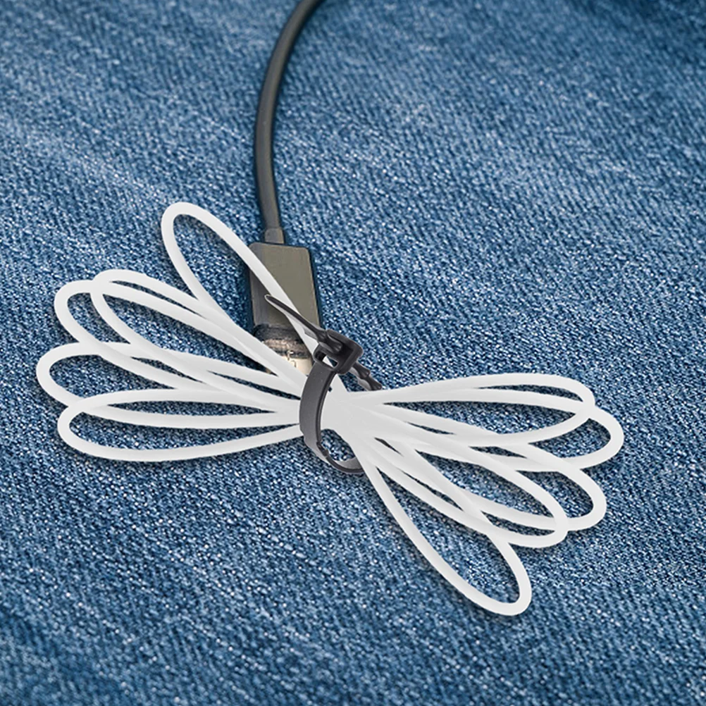 

12Pcs Silicone Cable Holders Compact Reusable Winders for USB Headphone Cord Management Tidy Storage Keeping Desk Organized