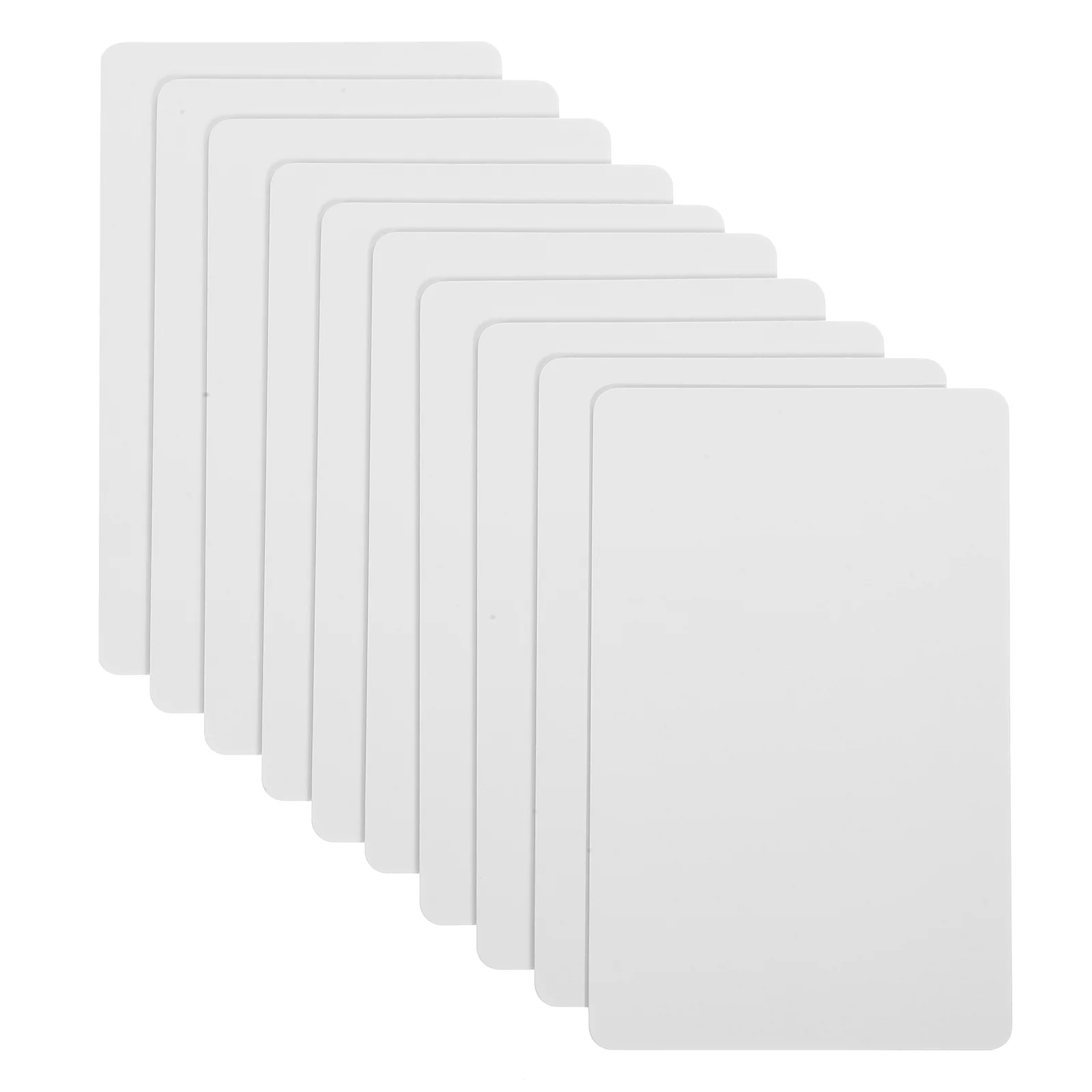 10 Pcs Employee Card Blank Tag Ornament Credit Painted Craft Cards Labels for Printer