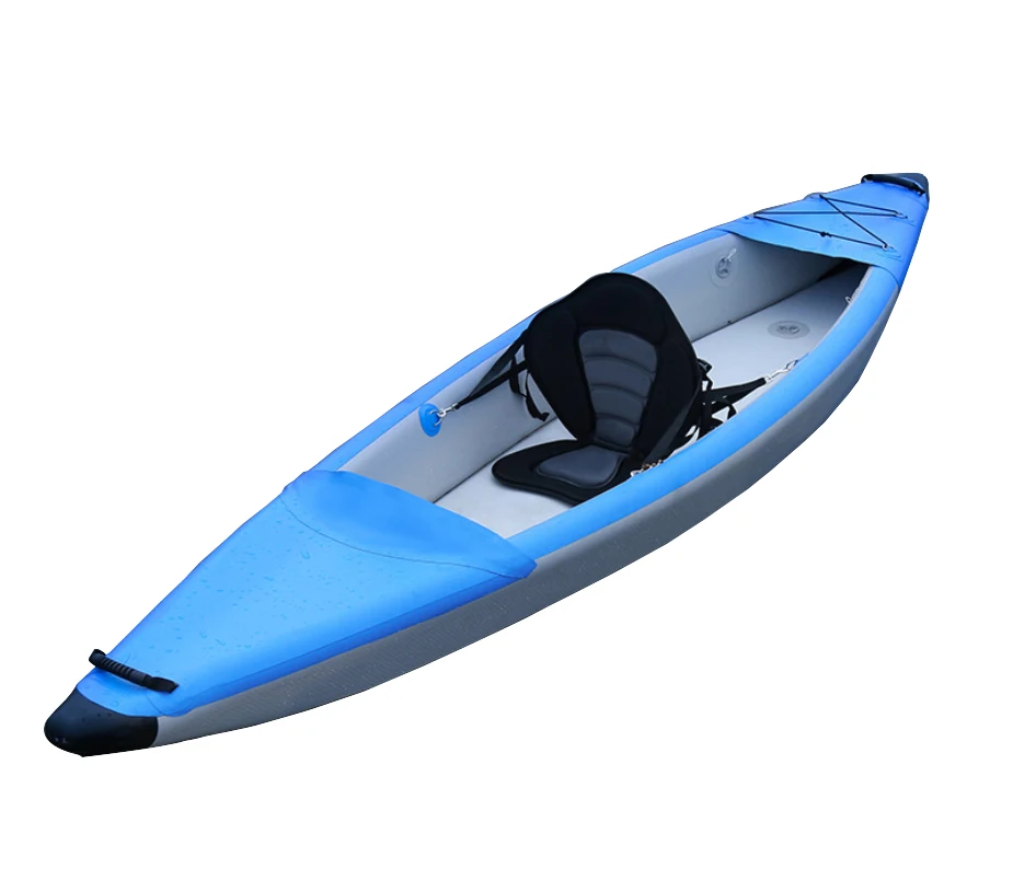 

High Quality PVC Drop Stitch Kayak Lightweight 1-2 Person Inflatable Fishing Canoe