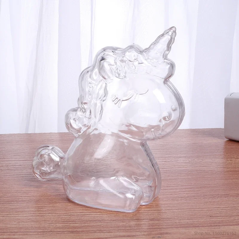 

12pcs Candy Boxes Plastic Transparent Unicorn Shape Party Supplies Candy Holder Sugar Containers for Birthday Baby Shower